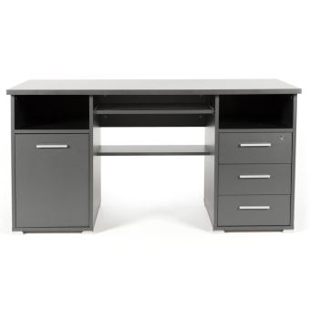 Bureau Informatique Avec Caisson Tiroirs Niches En Bois L145xh75cm
