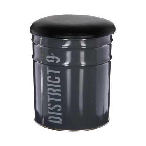 Ensemble De 3 Tabourets Poufs Coffres De Rangement Forme Baril
