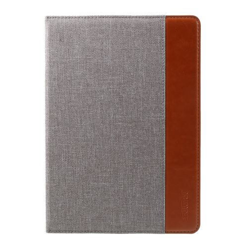 Etui en PU mutural couleur contrastestand gris clair pour votre Apple iPad 9.7 (2017)