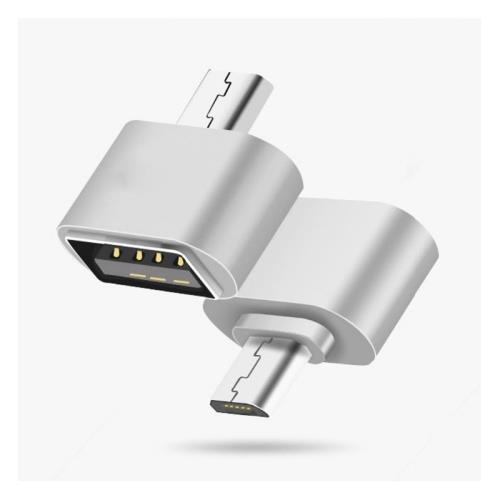 Mini Adaptateur USB/Micro USB Pour WIKO U FEEL Android ARGENT Souris Clavier Clef USB Manette (Adaptateur)