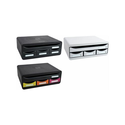 Non Communiqué Gris Exacompta Module De Classement Toolbox Mini, 4 Tiroirs,