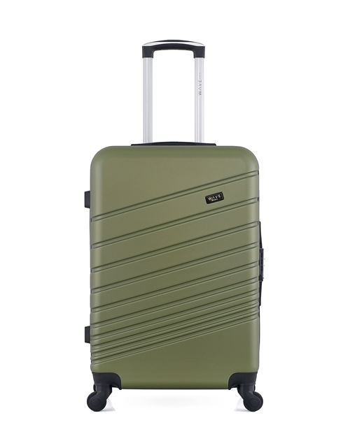 Non Communiqué Kaki Wave Paris - Valise Moyenne Tigre