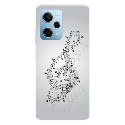 Coque en silicone imprimée compatible Xiaomi Redmi Note 12 Pro 5G Poco X5 Pro Valse des notes