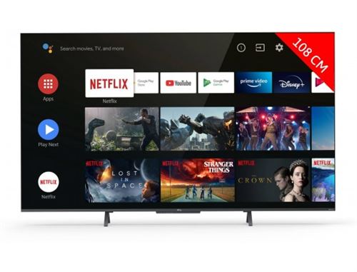 TCL TV QLED 4K 108 cm TV  4K HDR QLED 43C722 