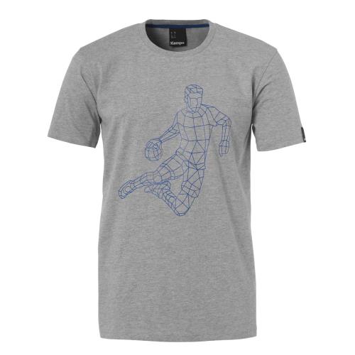 Kempa T-shirt Polygon bleu Taille 2XL Adulte Homme