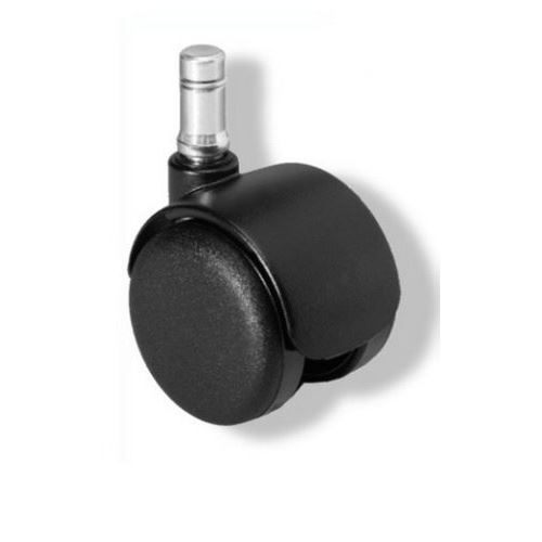 5 roulettes pour sols durs 11mm / 50mm, roulettes sols durs pour sige de bureau, freinage en positi