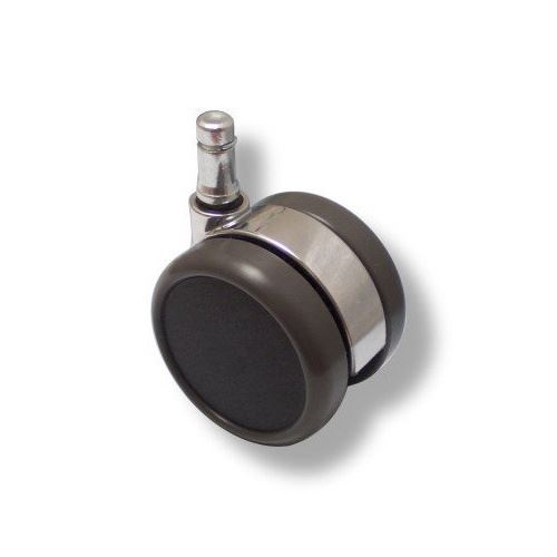 5 roulettes design 11mm / 65mm, roulettes sols durs pour sige de bureau, chrom hjh OFFICE