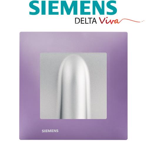 Siemens - Sortie de cable Silver Delta Viva + Plaque Violet