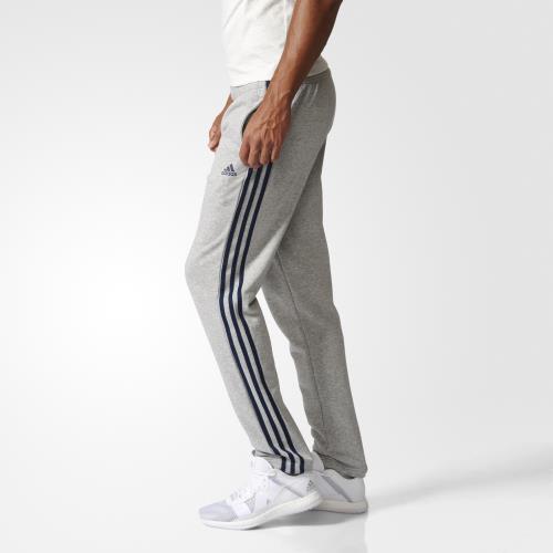 Adidas Pantalon Essentials 3 Stripes gris/bleu marine Taille M Adulte Homme