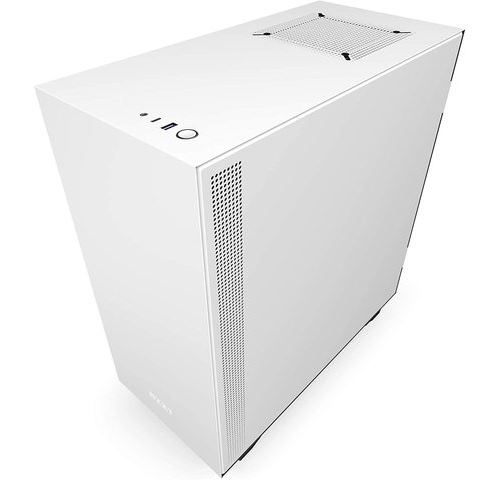 NZXT H series H510 - Tour - ATX - panneau latéral fenêtré - pas d'alimentation - blanc mat - USB/Audio