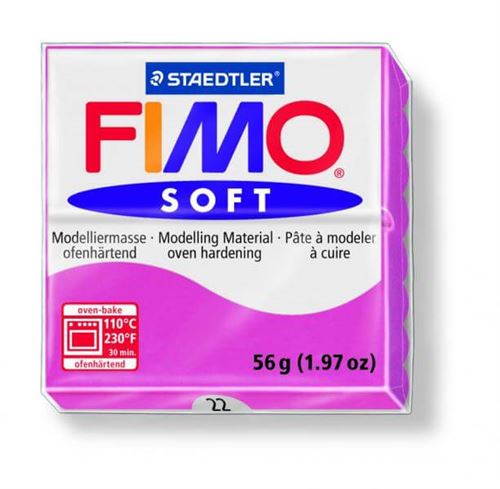 Pâte Fimo - Soft - Framboise - 57g