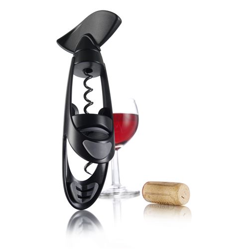 Vacu Vin 68814 Tire-Bouchon avec &Eacute;tui Noir Twister