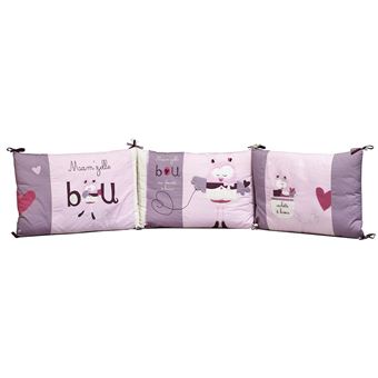Tour De Lit Bebe Dehoussable Rose Mam Zelle Bou Sauthon Sauthon Babydeco Rose Tour De Lit Achat Prix Fnac