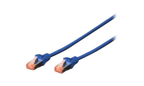 Digitus Bleu Patch Cable - Cordon De Raccordement - Rj-45 (M) Pour Rj-45 (M) - 3 M - Sftp - Cat 6 - Démarré, Sans Halogène, Sans Crochet - Ral 5017