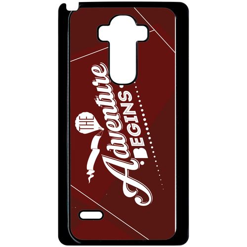 Coque Lg G4 Stylus The Adventure Begins Fond Bordeaux