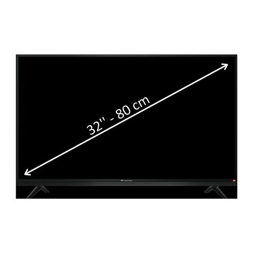CONTINENTAL EDISON TV LED HD 80cm (32') avec barre de son JBL intégrée - 3 x HDMI - 2 x USB