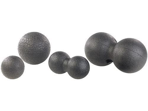 Pack de 4 balles de massage et d'exercice Ø 8 et 12 cm