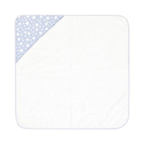 Serviette De Bain A Capuche 80X80 Cm Star Bleu