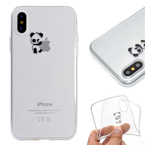 Coque en TPU impression de motifs souple panda assis pour votre Apple iPhone XR 6.1 pouces