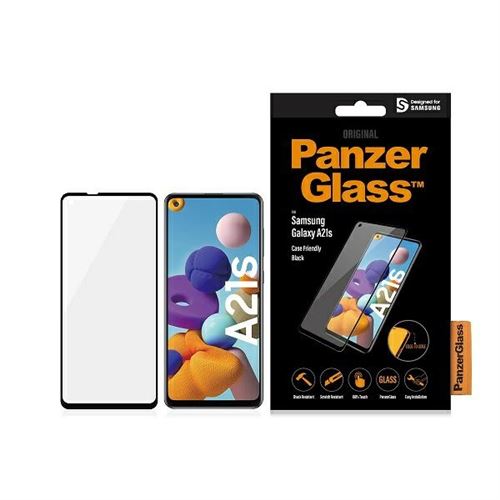 PanzerGlass Original - Schermbeschermer voor mobiele telefoon - glass - framekleur black - voor Samsung Galaxy A21s