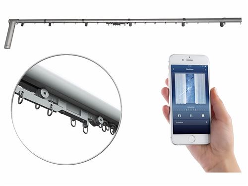 Carlo Milano : Tringle à rideau motorisée et connectée compatible avec Amazon Alexa