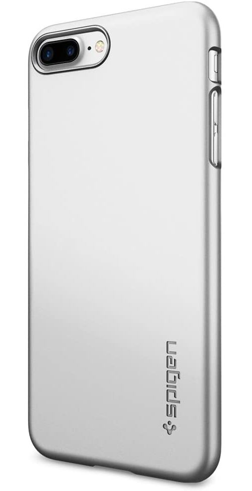 Spigen Coque iPhone 7 Plus, [Thin Fit] Exact-Fit [Argent] Premium Matte Finish Hard Housse Etui Coque pour iPhone 7 Plus - (043CS20735)