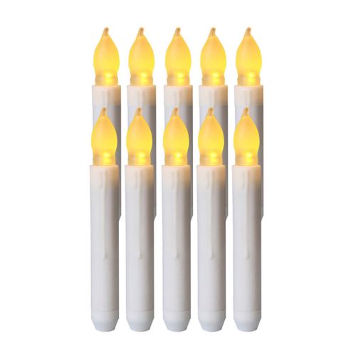 Homemory 10PCS LED à piles sans flamme Bougies lumières conicité_Kiliaadk827