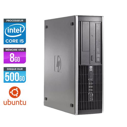 Unité centrale HP Elite 8200 SFF - Noir - Intel Core i5-2400 / 3.10 GHz - RAM 8 Go - HDD 500 Go - DVD - Gigabit Ethernet - Ubuntu / Linux