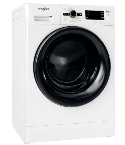 Whirlpool FWDGP861483BVFR N - Machine à laver séchante - largeur : 59.5 cm - profondeur : 54 cm - hauteur : 85 cm - chargement frontal - 58 litres - 8 kg - 1400 tours/min - blanc