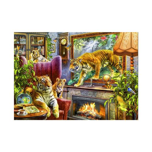 Puzzle 2000 pièces - Tigers Coming to Life