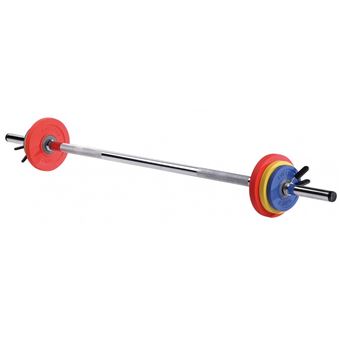 Sveltus Haltere Fit Us Jaune Bleu 130 Cm 8kg Accessoires De Musculation Achat Prix Fnac