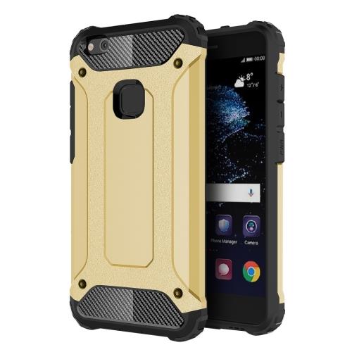 Huawei P10 Lite Coque Protection Plastique Doré Combinaison ALS18011