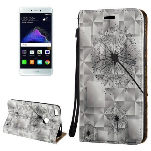 Huawei P8 Lite (2017) Housse Etui Cuir PU 3D Pissenlit ALS18258