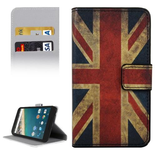 Google Nexus 5X Housse Etui Cuir PU Drapeau UK ALS17446