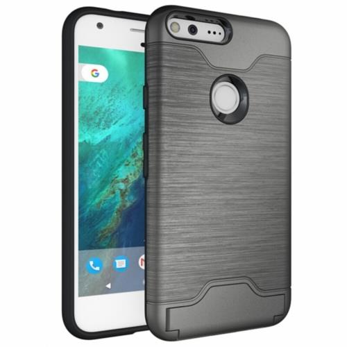Google Pixel Coque Protection Plastique Gris Effet brossé ALS17518