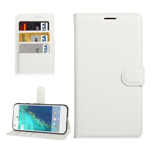 Google Pixel Housse Etui Cuir PU Blanc Texture Litchi ALS17583