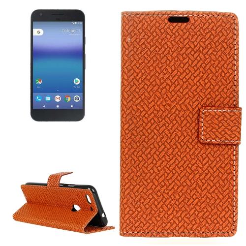 Google Pixel Housse Etui Cuir PU Marron Texturé ALS17603