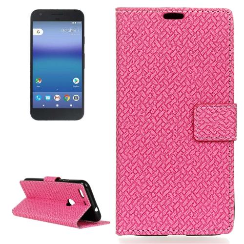 Google Pixel Housse Etui Cuir PU Rose Texturé ALS17618