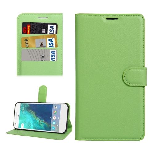 Google Pixel XL Housse Etui Cuir PU Vert Texture Litchi ALS17710