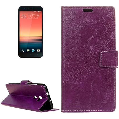 HTC One X10 Housse Etui Cuir PU Violet Effet Peau rétro ALS17739