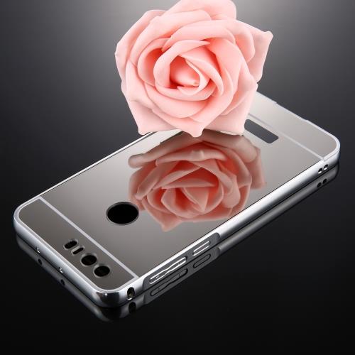 Huawei Honor 8 Coque Protection Plastique Effet Mirroir Argenté Electroplating ALS17782