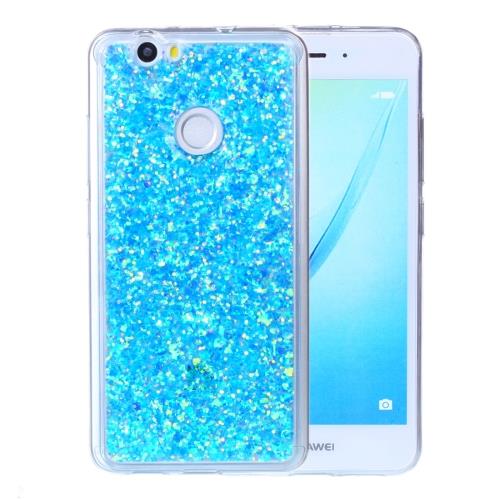Huawei nova Coque Protection TPU Bleu Effet Brillant ALS17847
