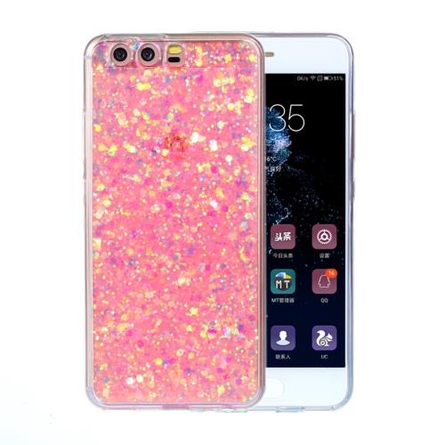 Huawei P10 Coque Protection TPU Rose Effet Brillant ALS17927