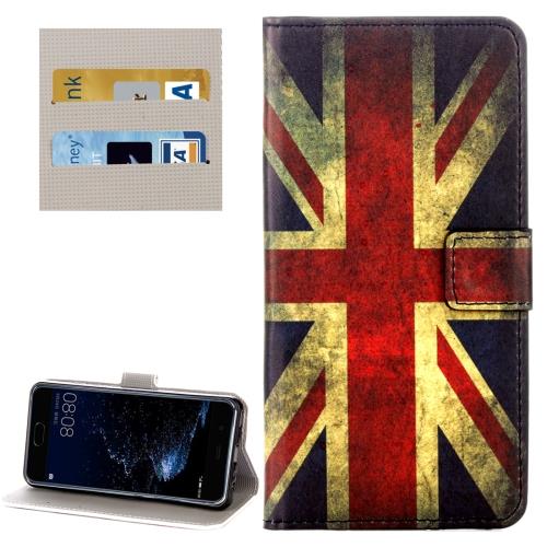 Huawei P10 Housse Etui Cuir PU Drapeau UK ALS17942