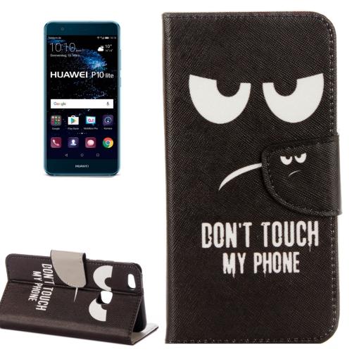 Huawei P10 Lite Housse Etui Cuir PU Œil ALS18050