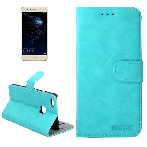 Huawei P10 Lite Housse Etui Cuir PU Bleu Horizontal ALS18059