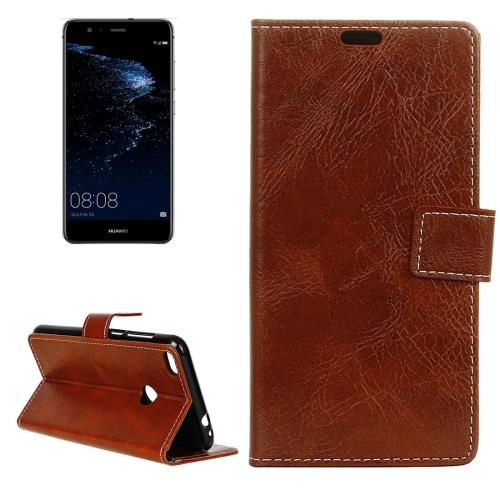 Huawei P10 Lite Housse Etui Cuir PU Marron Effet Peau rétro ALS18067