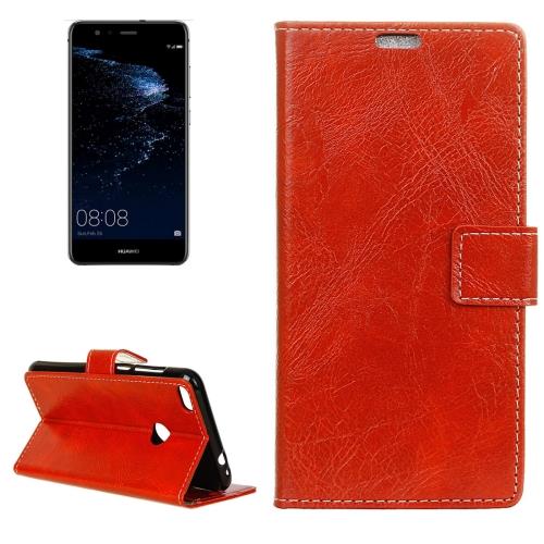 Huawei P10 Lite Housse Etui Cuir PU Rouge Effet Peau rétro ALS18082