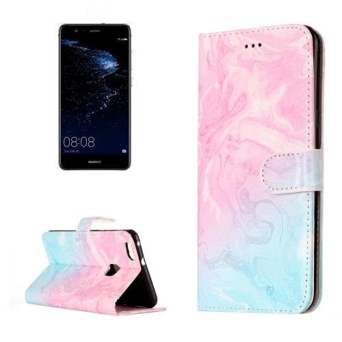 Huawei P10 Lite Housse Etui Cuir PU Vert Effet Marbré ALS18087