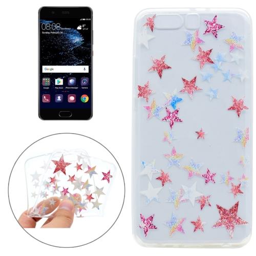 Huawei P10 Plus Coque Protection TPU pluie etoiles coloré ALS18114